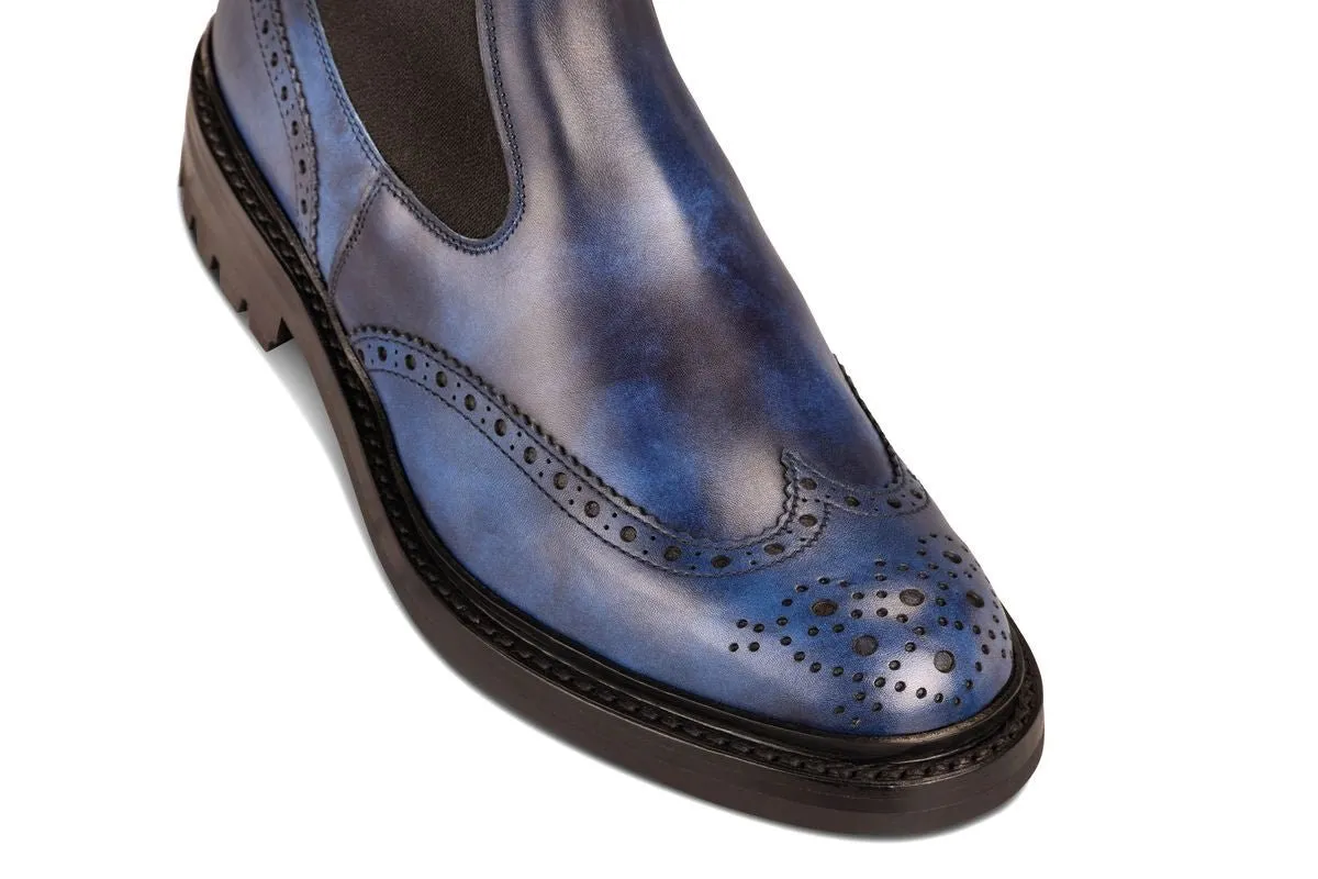 Henry Country Dealer Boot - Navy Museum sold by Tricker's product image thumbnail 2