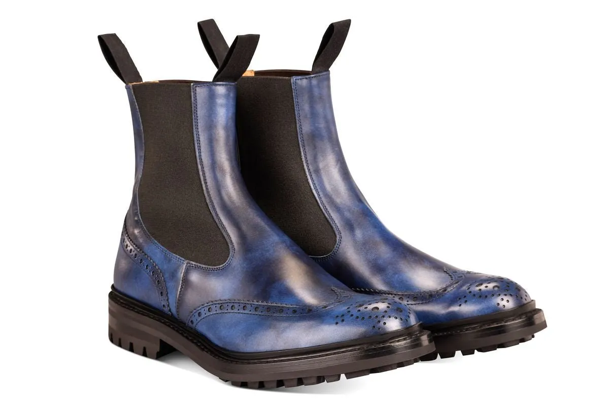 Henry Country Dealer Boot - Navy Museum sold by Tricker's product image thumbnail 3