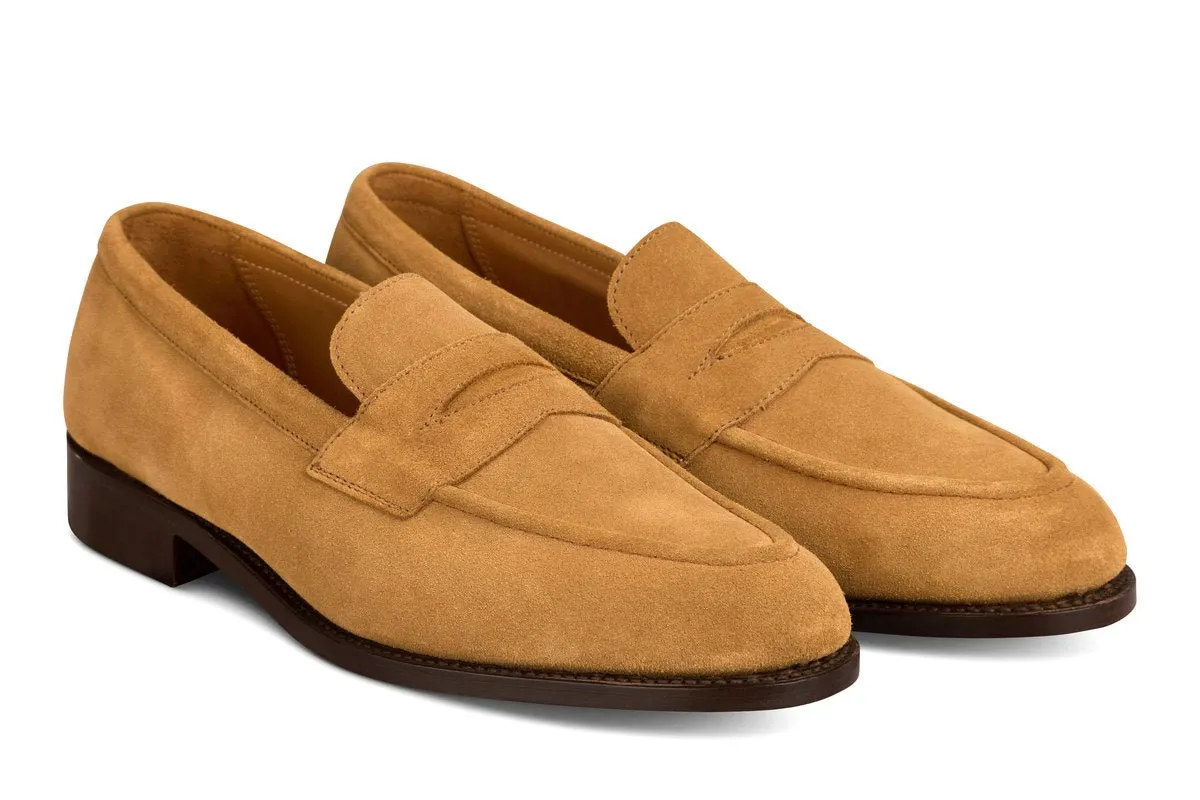 Havard Penny Loafer - Cashew Castorino Suede sold by Tricker's product image thumbnail 3