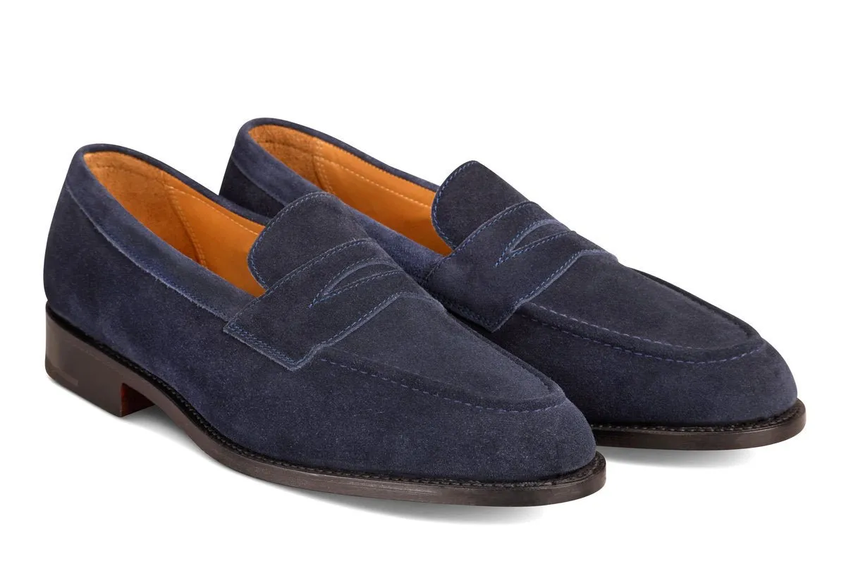 Havard Penny Loafer - Denim Castorino Suede sold by Tricker's product image thumbnail 3