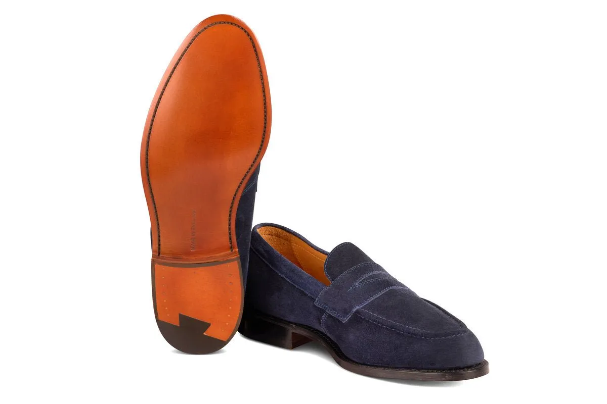 Havard Penny Loafer - Denim Castorino Suede sold by Tricker's product image thumbnail 5