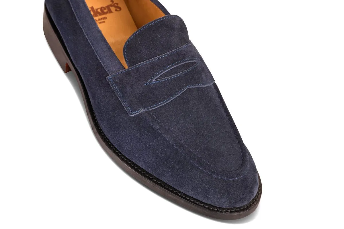 Havard Penny Loafer - Denim Castorino Suede sold by Tricker's product image thumbnail 2