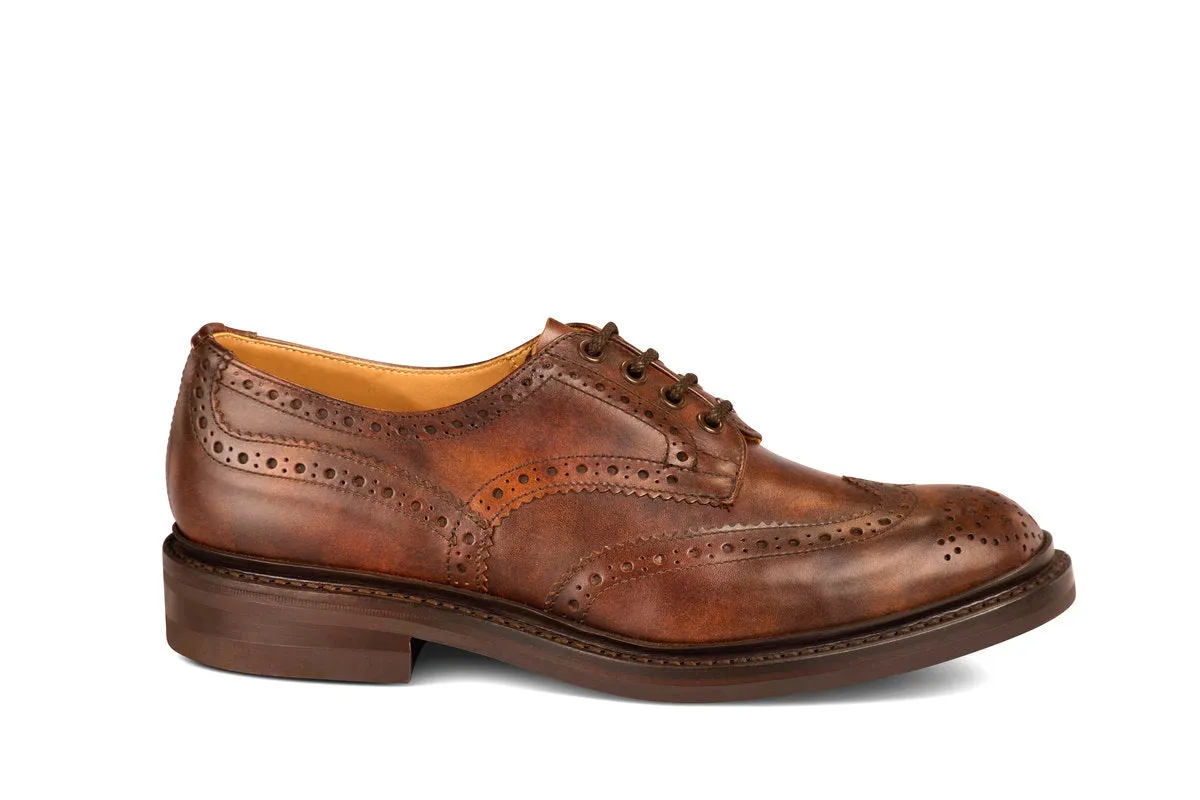 Bourton Country Shoe - Brown Museum made by Tricker's