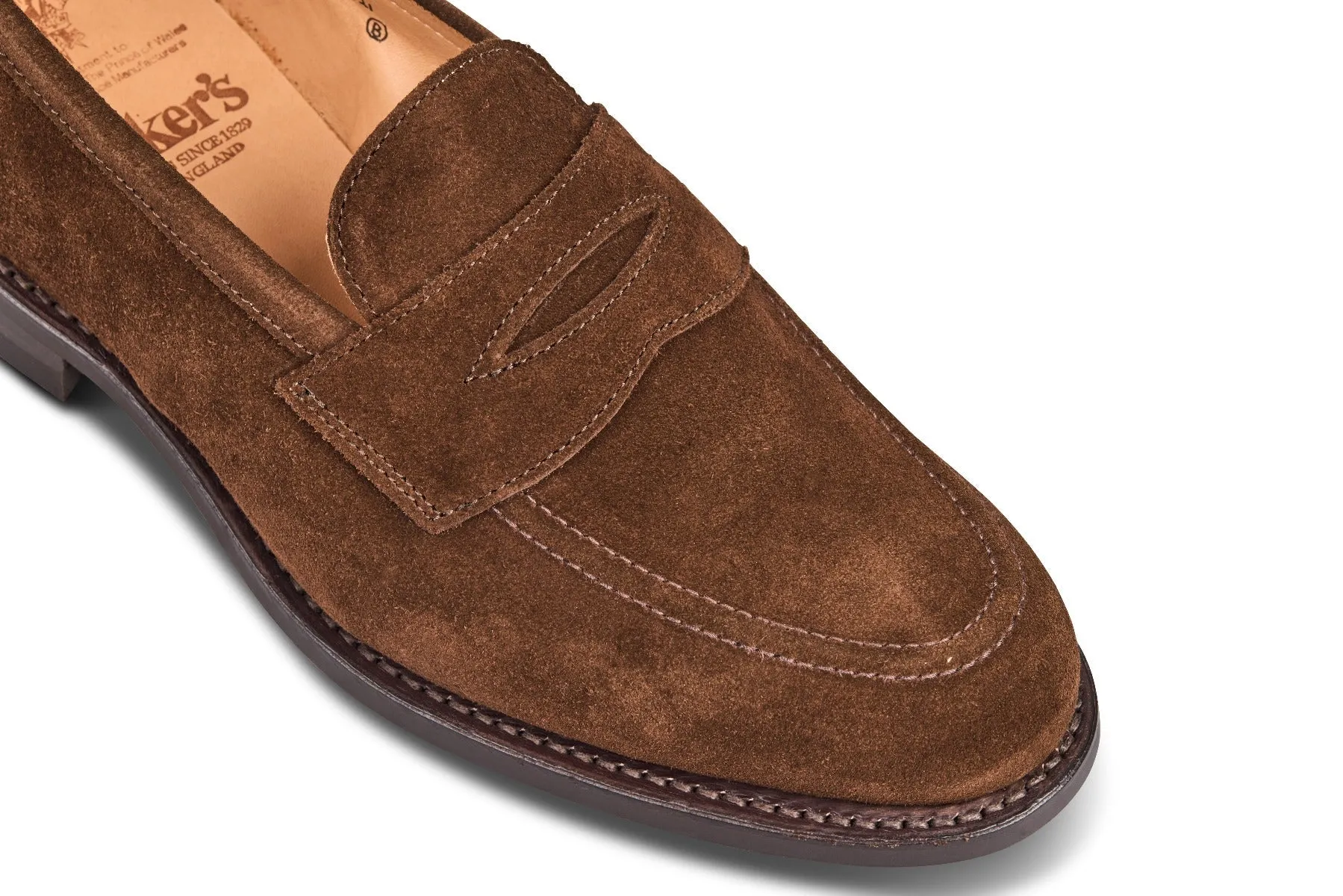 Havard Penny Loafer - Chocolate Repello Suede sold by Tricker's product image thumbnail 2