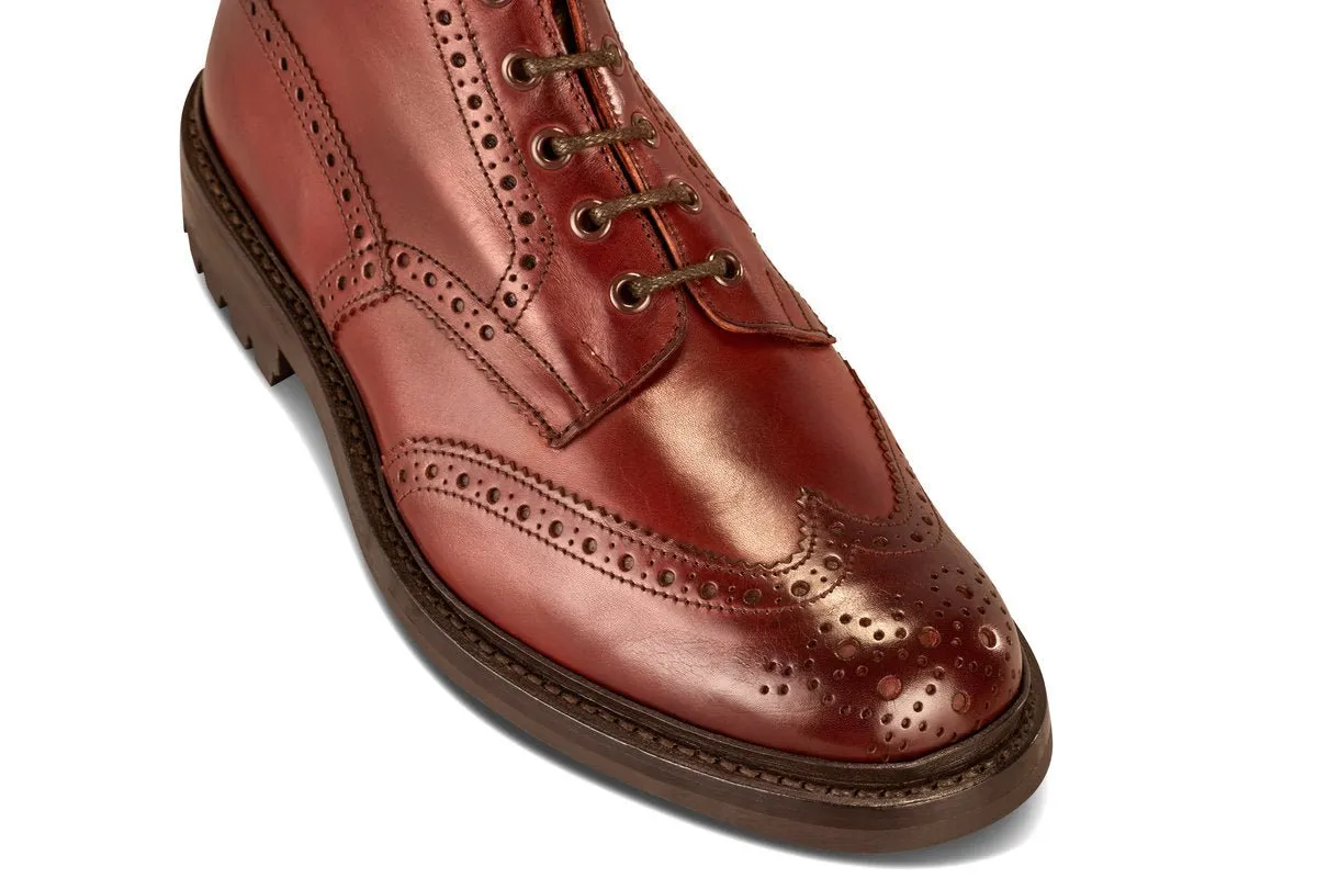 Malton Country Boot - Burgundy - 6 Fitting sold by Tricker's product image thumbnail 2