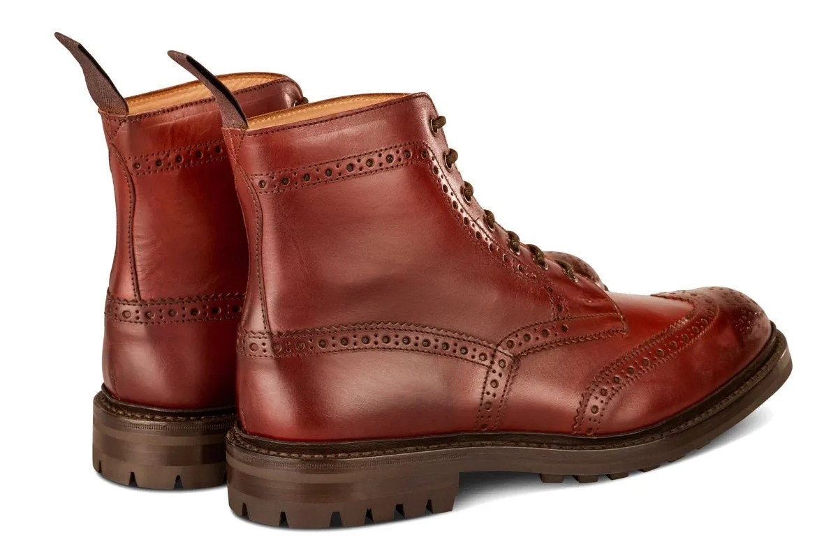 Malton Country Boot - Burgundy - 6 Fitting sold by Tricker's product image thumbnail 4