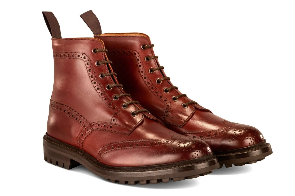 Malton Country Boot - Burgundy - 6 Fitting sold by Tricker's product image thumbnail 3