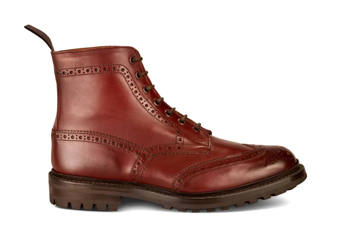 Malton Country Boot - Burgundy - 6 Fitting sold by Tricker's