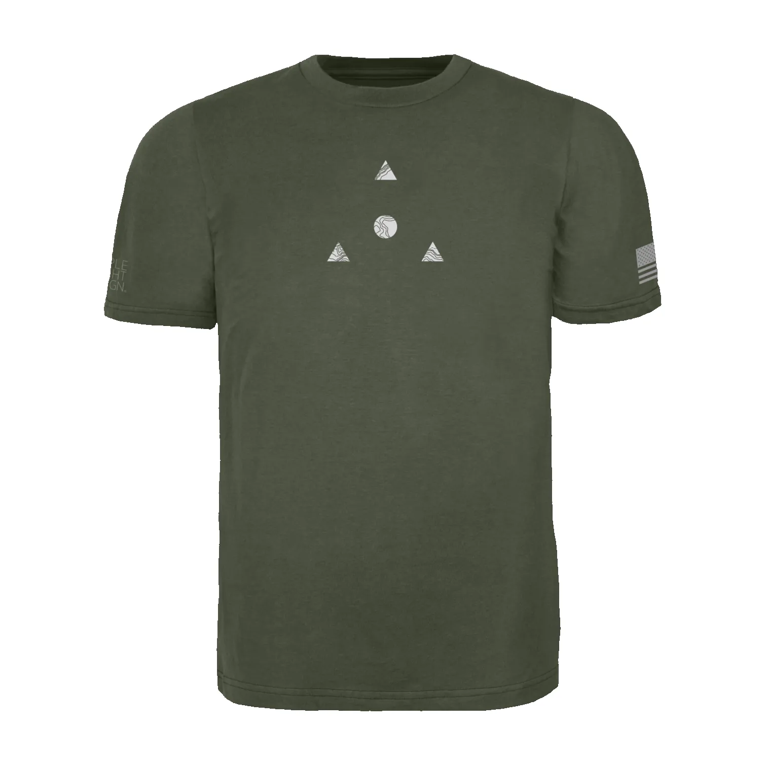Men's Quest Topo Logo T-Shirt sold by Triple Aught Design