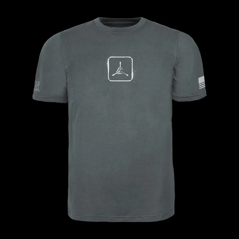 TAD Logo Spray Paint Graphic-T sold by Triple Aught Design