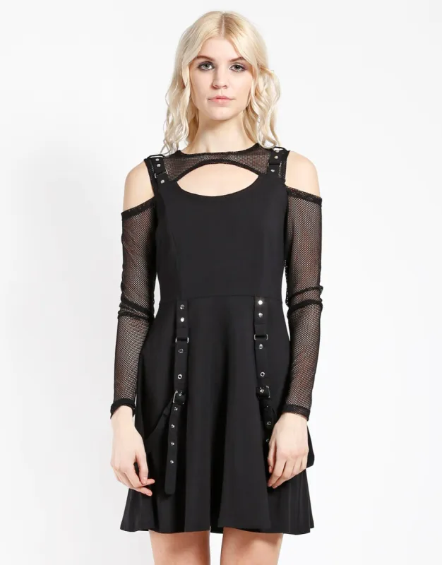 FISHNET STRAP DRESS sold by Tripp nyc