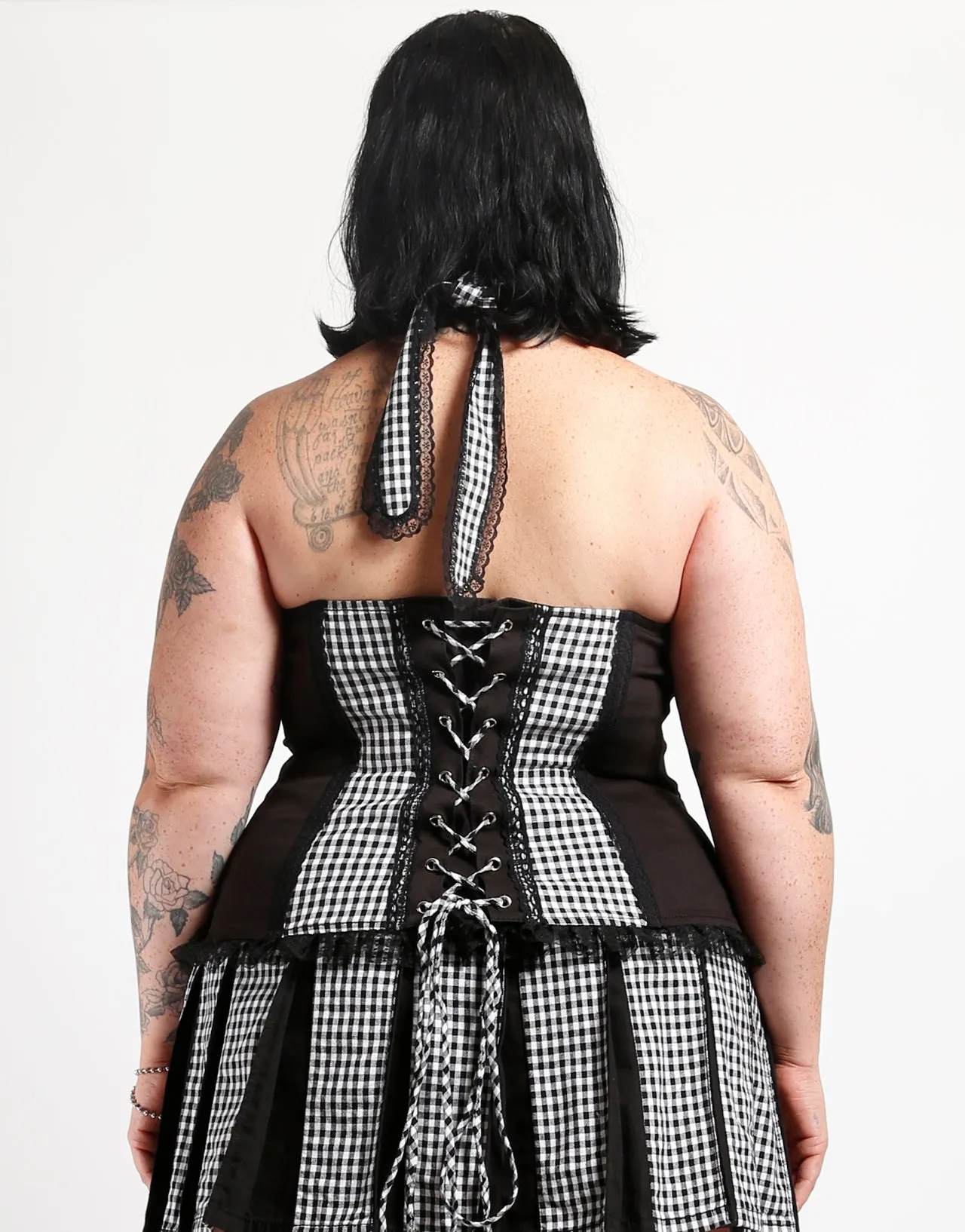 CURVE BO PEEP HALTER CORSET WHITE sold by Tripp nyc product image thumbnail 4
