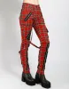 CLASSIC SLIM LEG BONDAGE PANT RED PLAID sold by Tripp nyc
