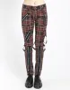 CLASSIC SLIM LEG BONDAGE PANT BLACK PLAID sold by Tripp nyc