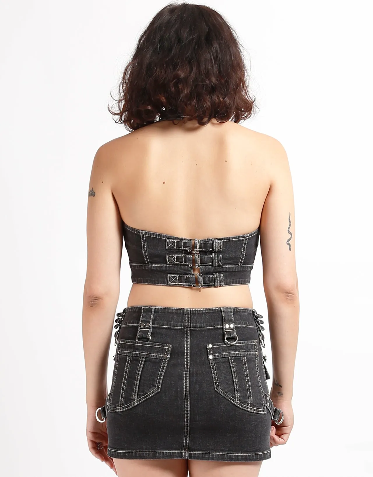 POWER HALTER BLACK DENIM sold by Tripp nyc product image thumbnail 4