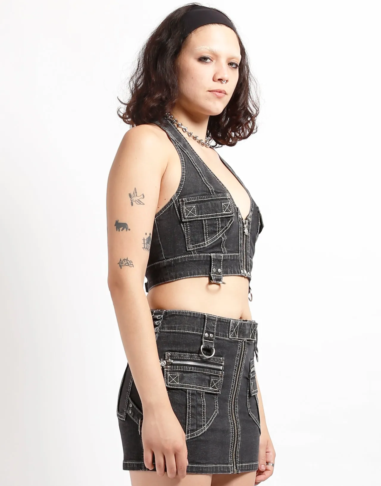 POWER HALTER BLACK DENIM sold by Tripp nyc product image thumbnail 3