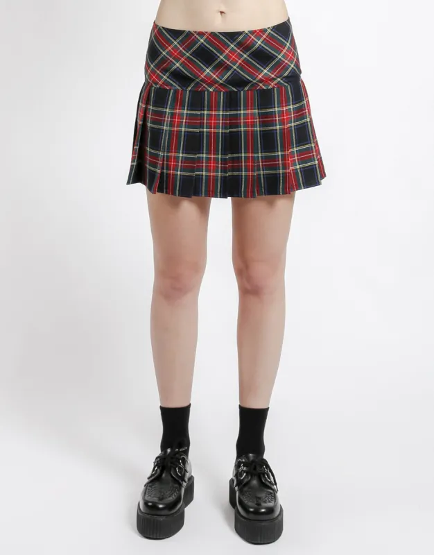 PLEATED SKIRT BLACK PLAID sold by Tripp nyc