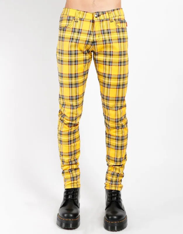 ROCKER JEAN YELLOW TARTAN sold by Tripp nyc