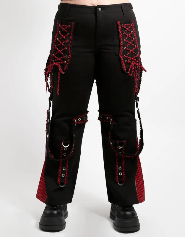 CURVE SOLID BO PEEP DARK STREET PANT RED sold by Tripp nyc