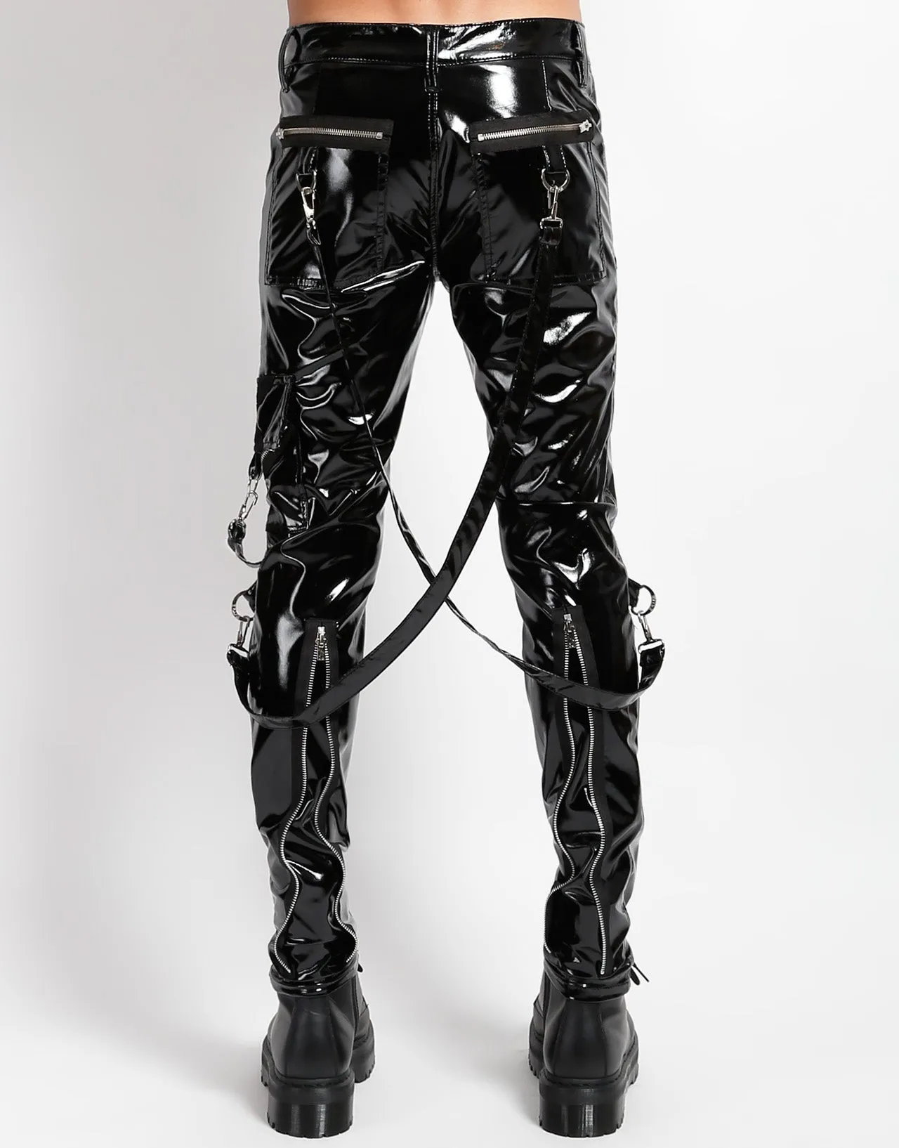 PVC VINYL CLASSIC SLIM LEG BONDAGE PANT sold by Tripp nyc product image thumbnail 5