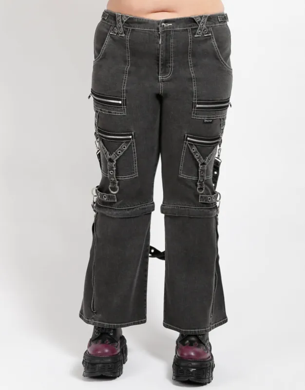 CURVE ZIP TO ZIP PANT BLACK DENIM sold by Tripp nyc