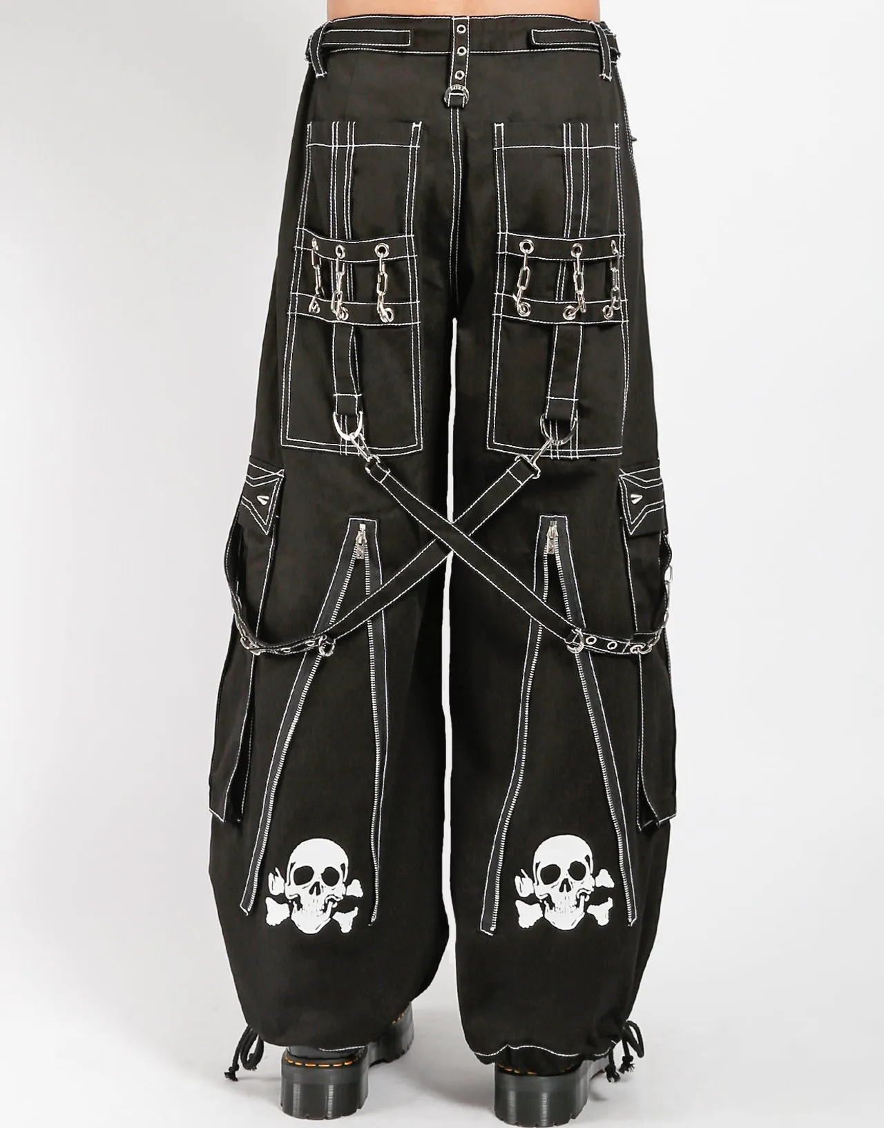BACK UP SKULL PANT WHITE SKULL sold by Tripp nyc product image thumbnail 5