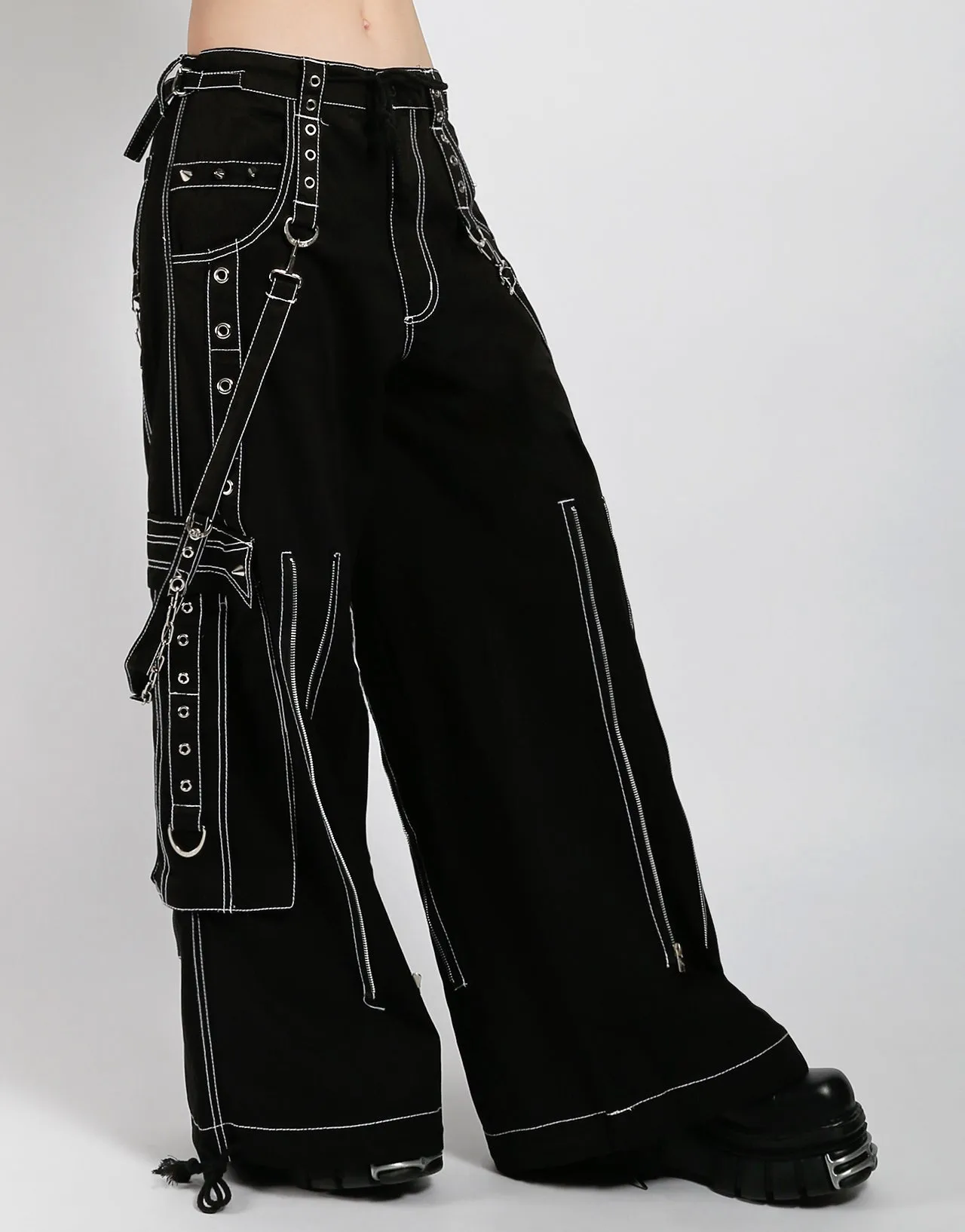 BACK UP SKULL PANT WHITE SKULL sold by Tripp nyc product image thumbnail 3