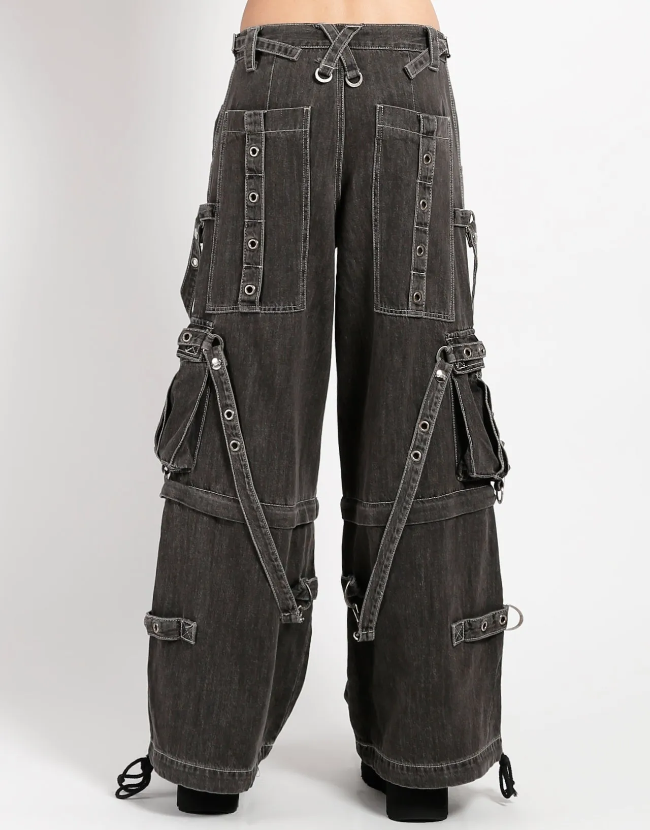 DENIM STRAP PANT BLACK sold by Tripp nyc product image thumbnail 4