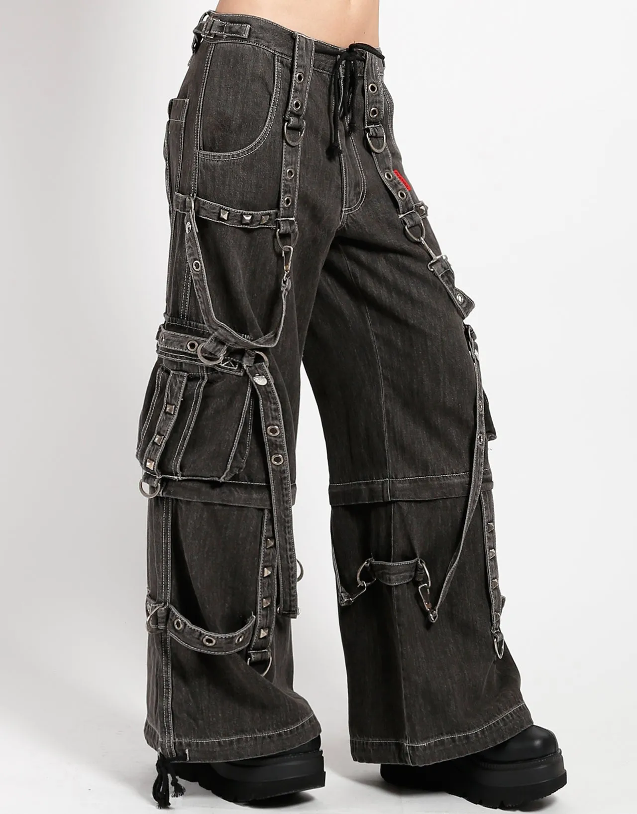 DENIM STRAP PANT BLACK sold by Tripp nyc product image thumbnail 3