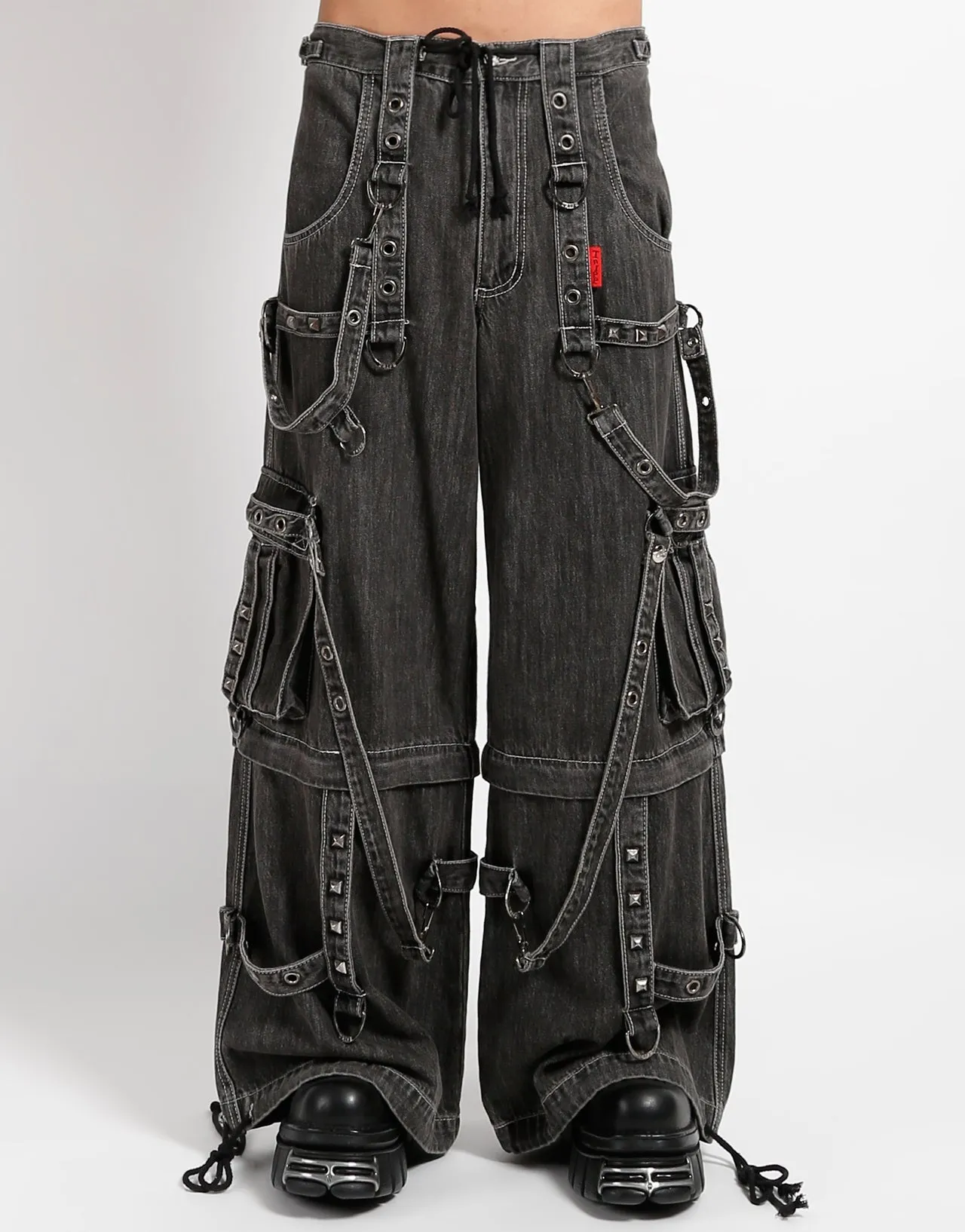 DENIM STRAP PANT BLACK sold by Tripp nyc product image thumbnail 5