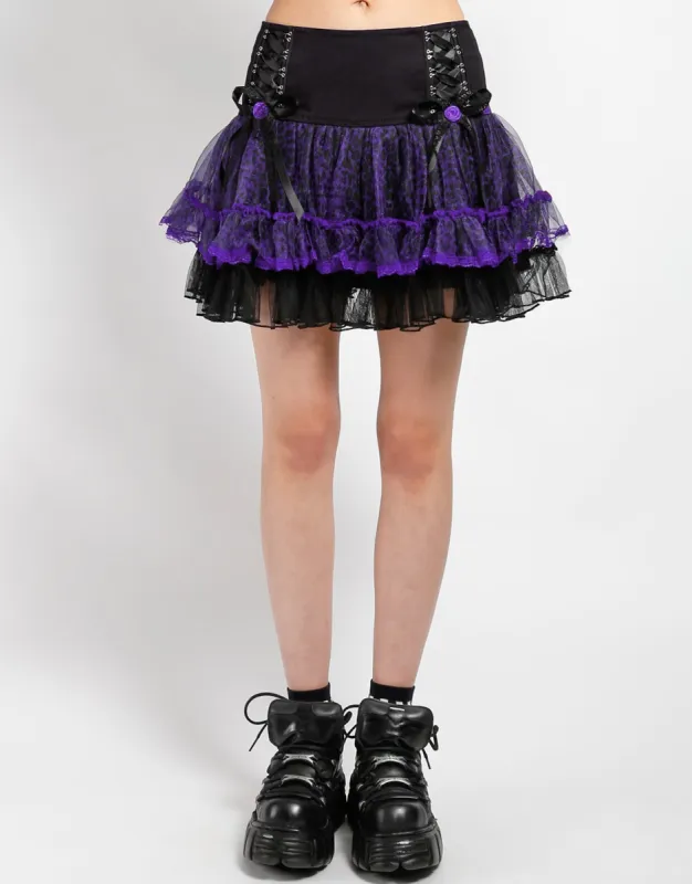 TUTU SKIRT PURPLE LEOPARD sold by Tripp nyc