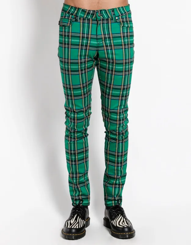 ROCKER JEAN GREEN PLAID sold by Tripp nyc