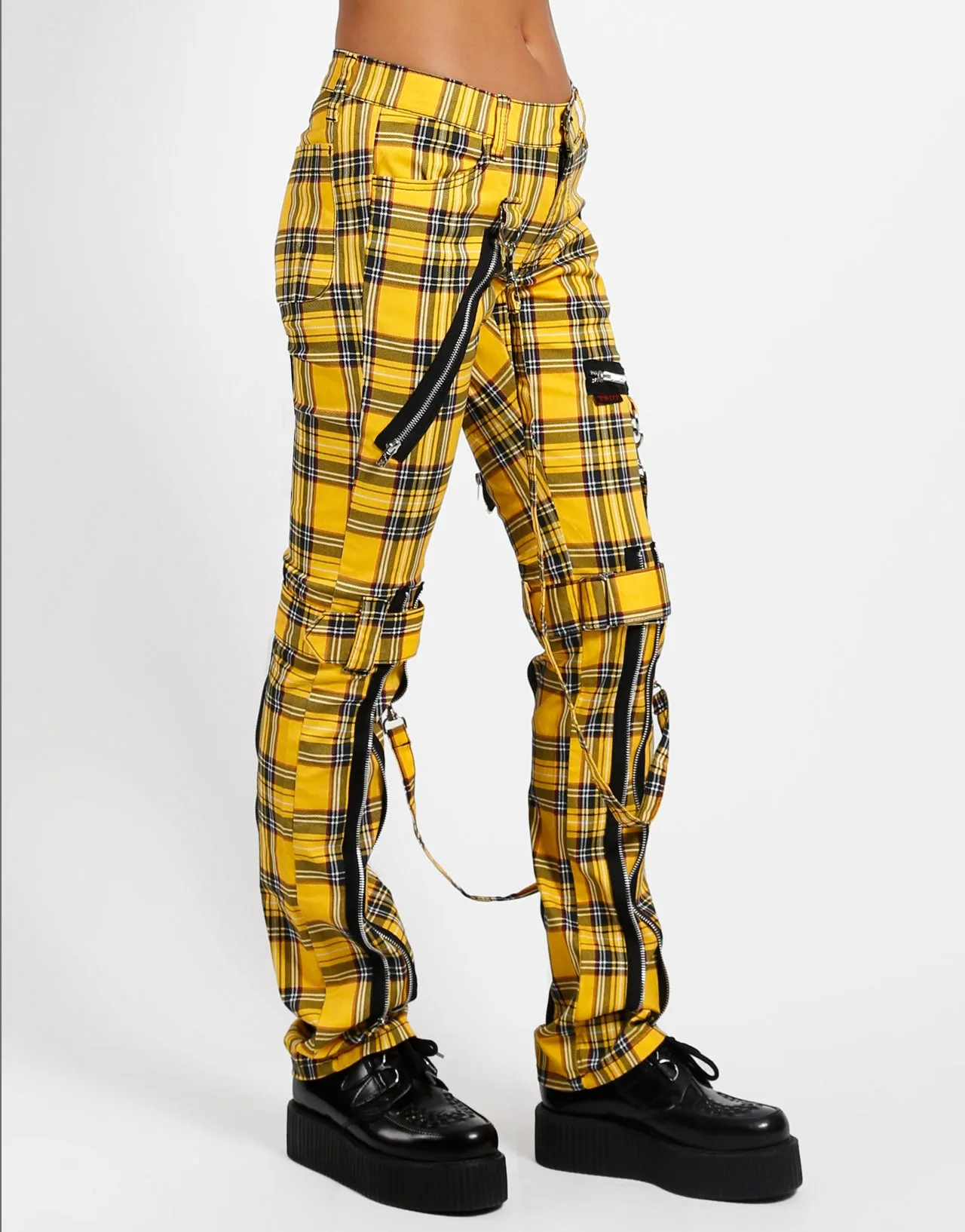 BONDAGE PANT YELLOW PLAID sold by Tripp nyc product image thumbnail 3