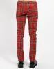 ROCKER JEAN RED TARTAN sold by Tripp nyc