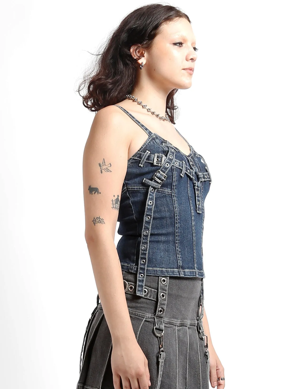 X-DENIM CORSET sold by Tripp nyc product image thumbnail 3