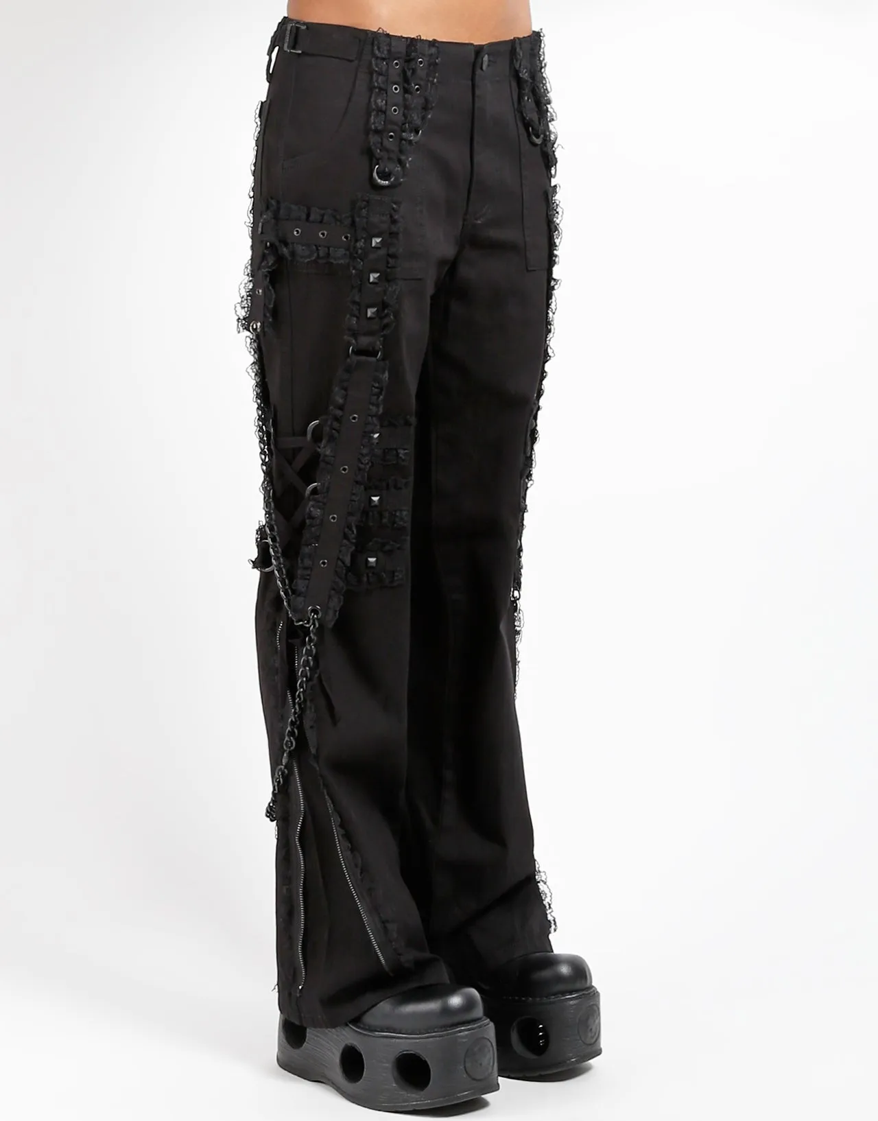 MIDNIGHT DARK STREET CHAIN PANT BLACK sold by Tripp nyc product image thumbnail 3