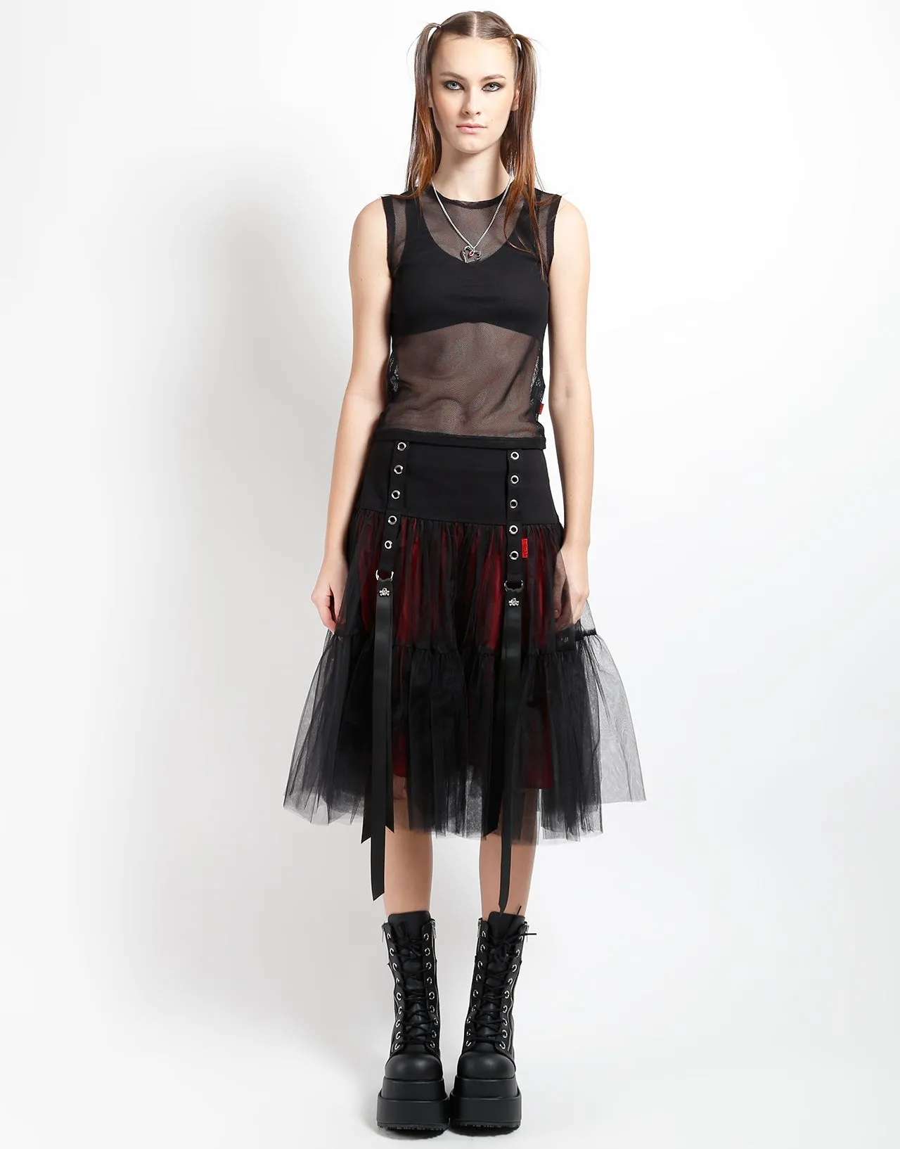 TUTU RIBBON TULLE SKIRT RED sold by Tripp nyc product image thumbnail 5