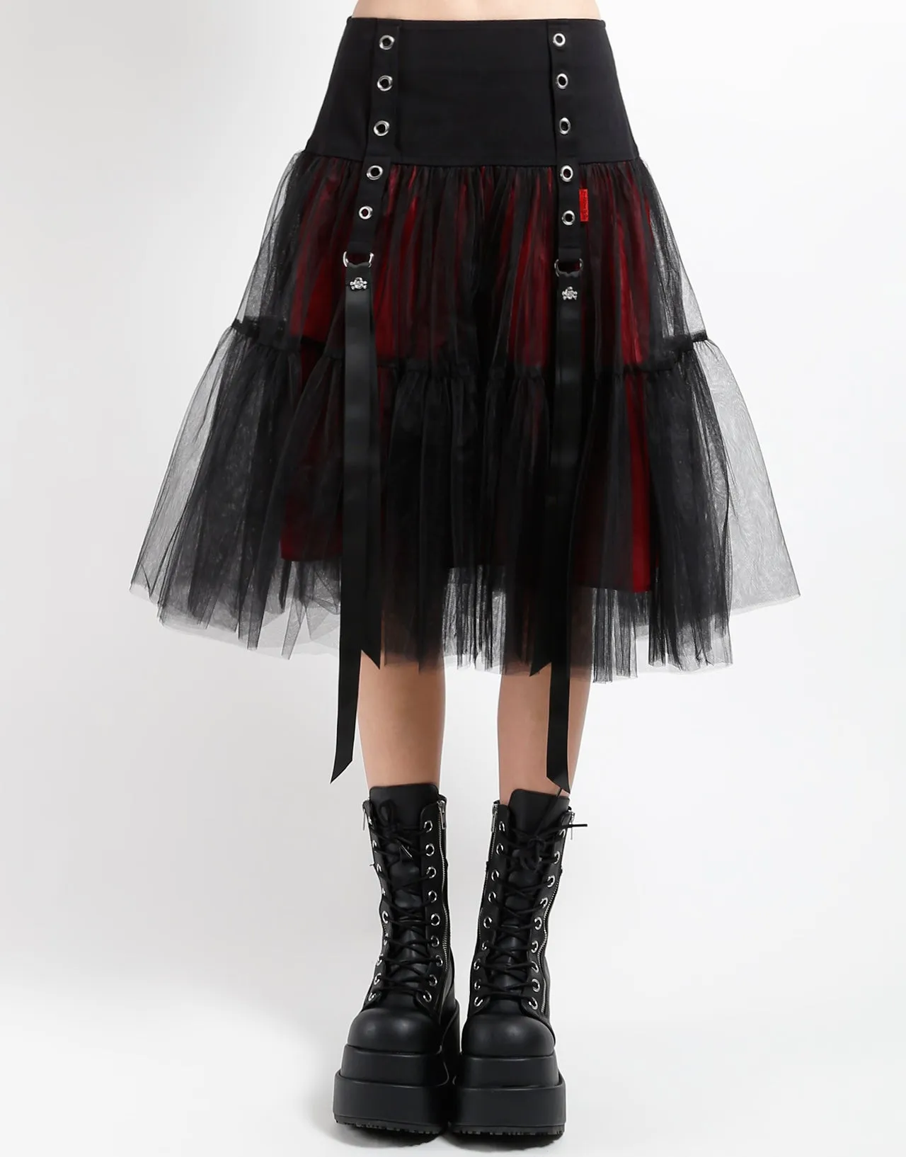 TUTU RIBBON TULLE SKIRT RED sold by Tripp nyc