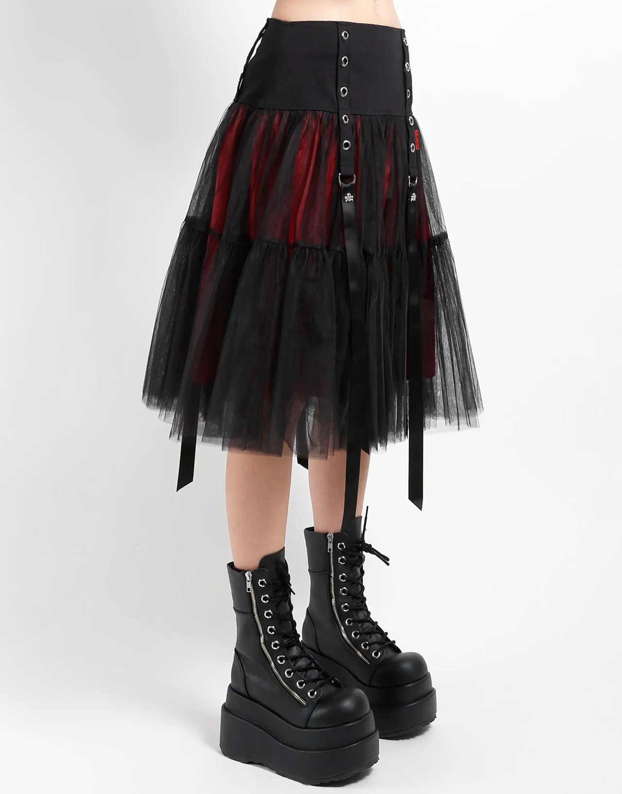 TUTU RIBBON TULLE SKIRT RED sold by Tripp nyc product image thumbnail 3
