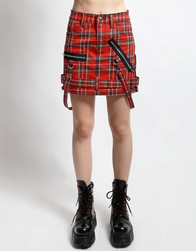 BONDAGE SKIRT RED PLAID sold by Tripp nyc