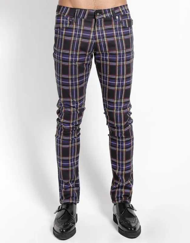 ROCKER JEAN PURPLE PLAID sold by Tripp nyc