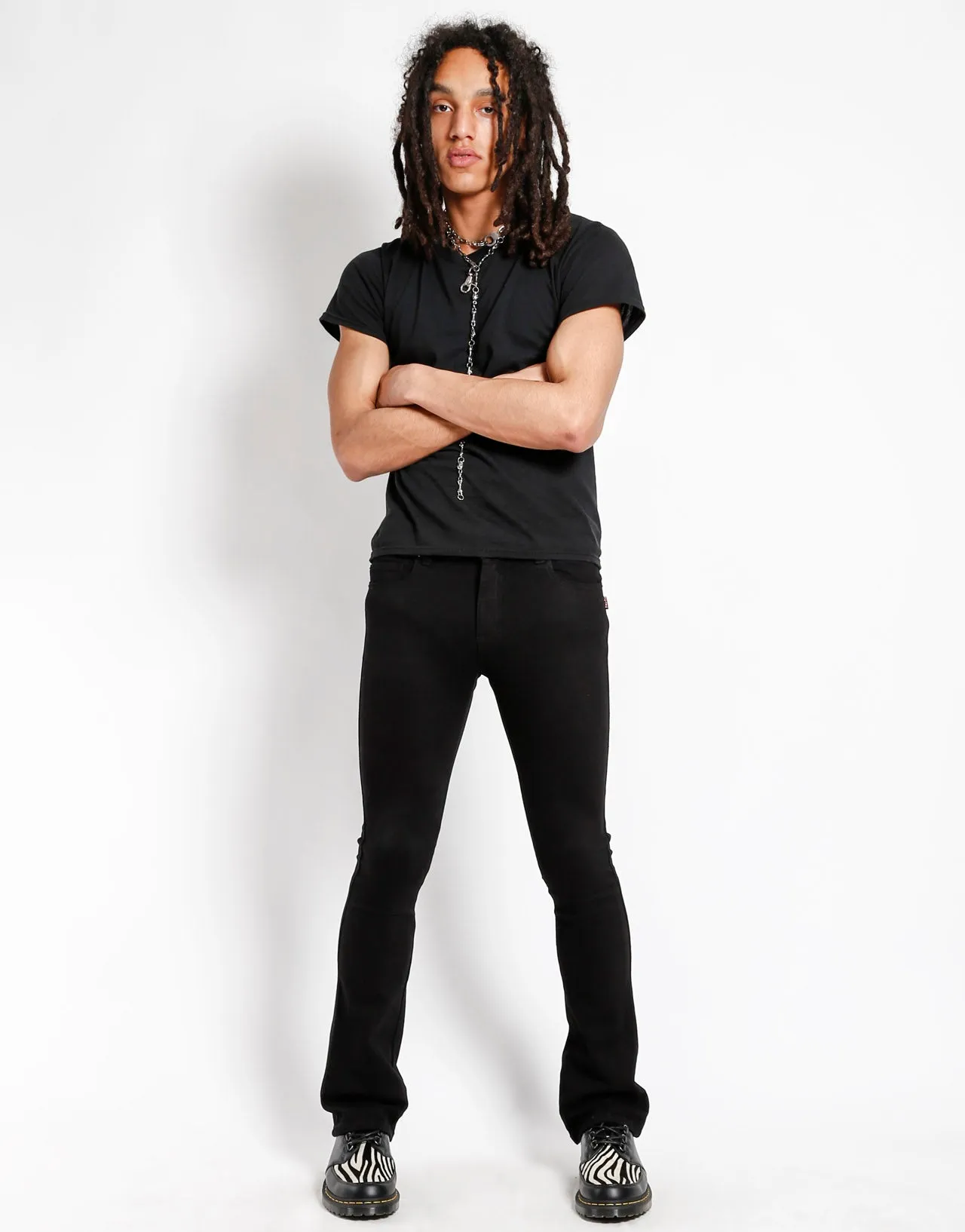 TRASH & VAUDEVILLE BLACK BOOTCUT JEAN sold by Tripp nyc product image thumbnail 2