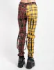 SPLIT LEG BONDAGE PANT YELLOW/BLACK PLAID sold by Tripp nyc