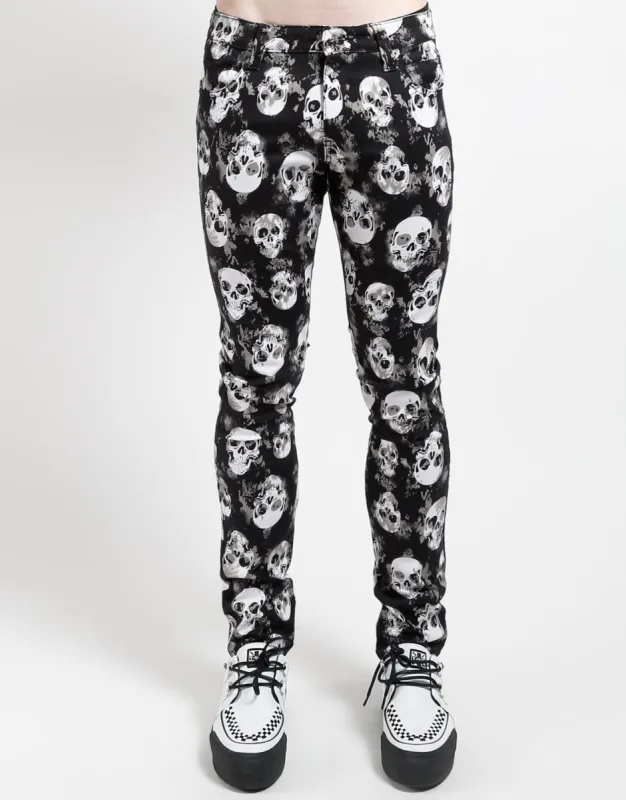 ROCKER JEAN SHADOW SKULL sold by Tripp nyc