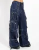 DENIM STRAP PANT INDIGO sold by Tripp nyc