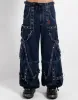 DENIM STRAP PANT INDIGO sold by Tripp nyc