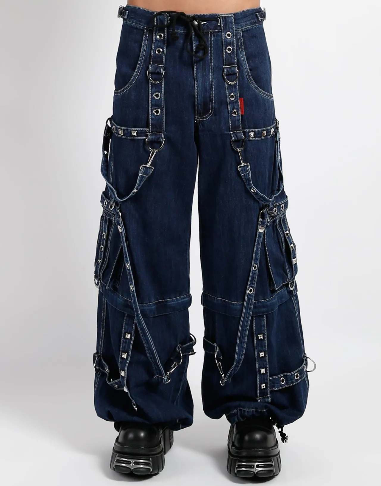 DENIM STRAP PANT INDIGO sold by Tripp nyc product image thumbnail 5