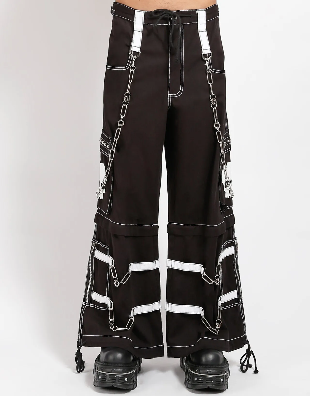 SKULL ZIP OFF PANT WHITE sold by Tripp nyc product image thumbnail 5