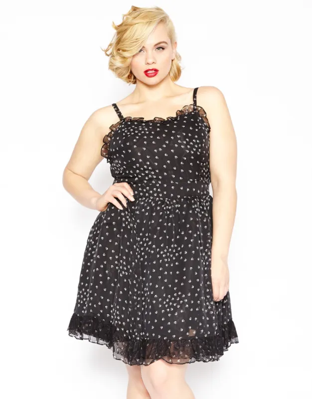 PLUS SIZE SPRINKLE SKULL DRESS sold by Tripp nyc