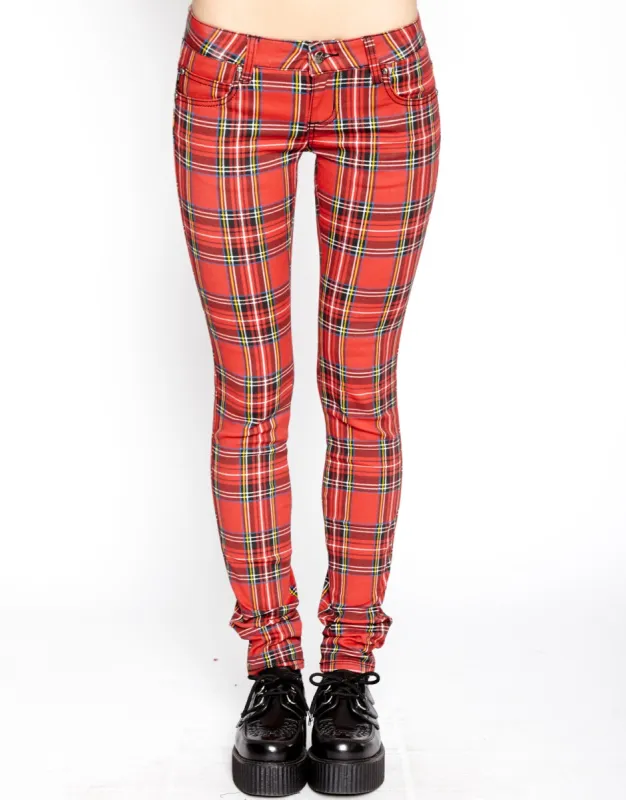 T-BACK JEAN RED PLAID sold by Tripp nyc